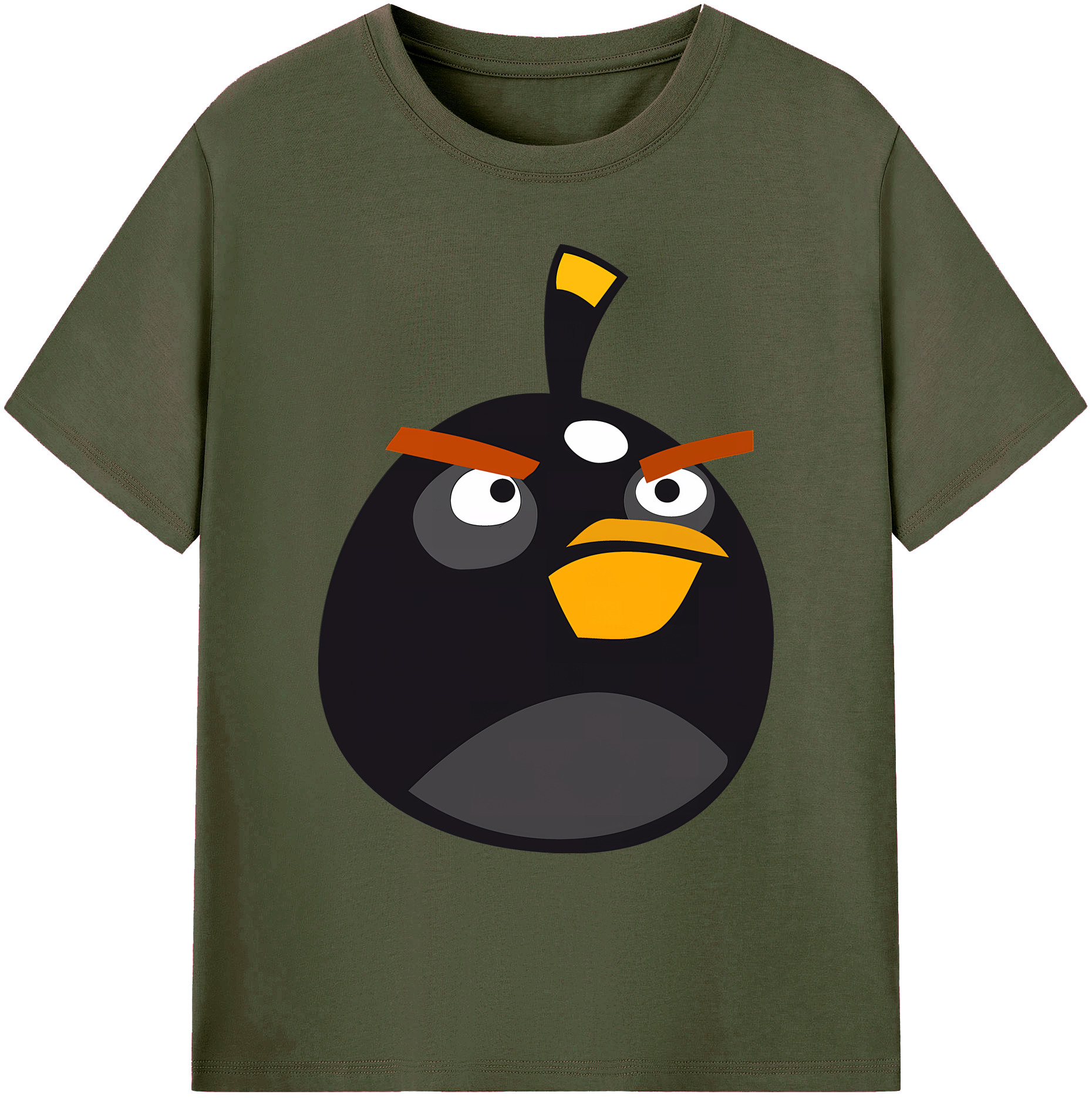 （画像用） Angry Birds アングリーバード 綿100％ メンズ半袖Tシャツ｜肌触りやわらか＆通気性